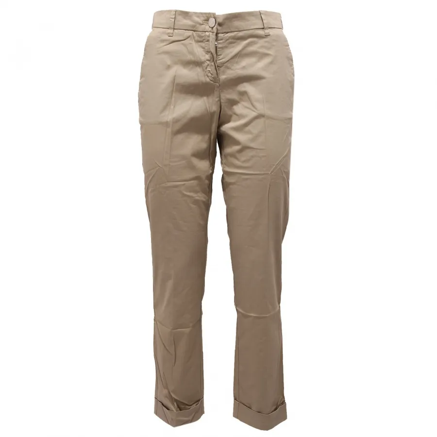 4050Z pantalone donna ARMANI JEANS beige trouser cotton woman